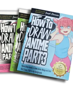 How to Draw Anime Part 1, 2, and 3 – All 3 Books