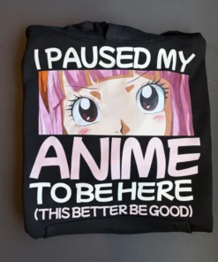 I Paused my Anime Hoodie
